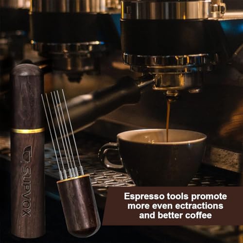 Image 5 of Supvox Espresso Coffee Stirrer Pin Tamper 6 Needles Ground Distribution