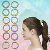 Image 1 of 12 pcs for the product Majestique Braided Stretchable Hair Tie Rubber Bands Ponytail Holder Scrunchies - 12 Pcs