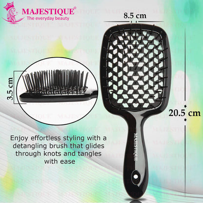 Image 2 of Majestique Ultra-Soft Large Detangler Brush