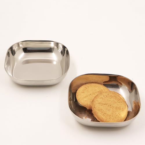 Image 4 of Small-2 for the product Spillbox Stainless Steel Halwa Plates