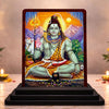Image 1 of Default Title for the product Classic Devotional Lord Shiva Wooden Table Idol 4x5 Inch HD Printed Decorative Piece