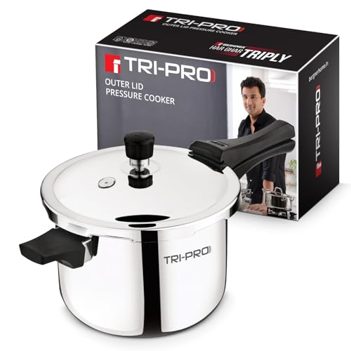 Image 4 of 5 Litres for the product BERGNER Tripro Triply Outer Lid Pressure Cooker
