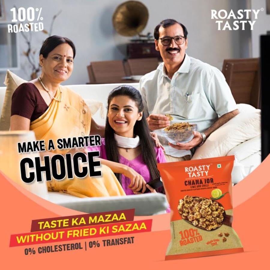 Image 6 of Roasty Tasty Roasted Chana Jor Lime & Chilli 400g (Pack of 2)