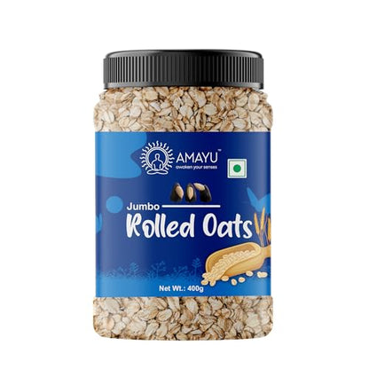 Image 2 of 400gm for the product AMAYU Rolled Oats 250GM Whole Grain Oats