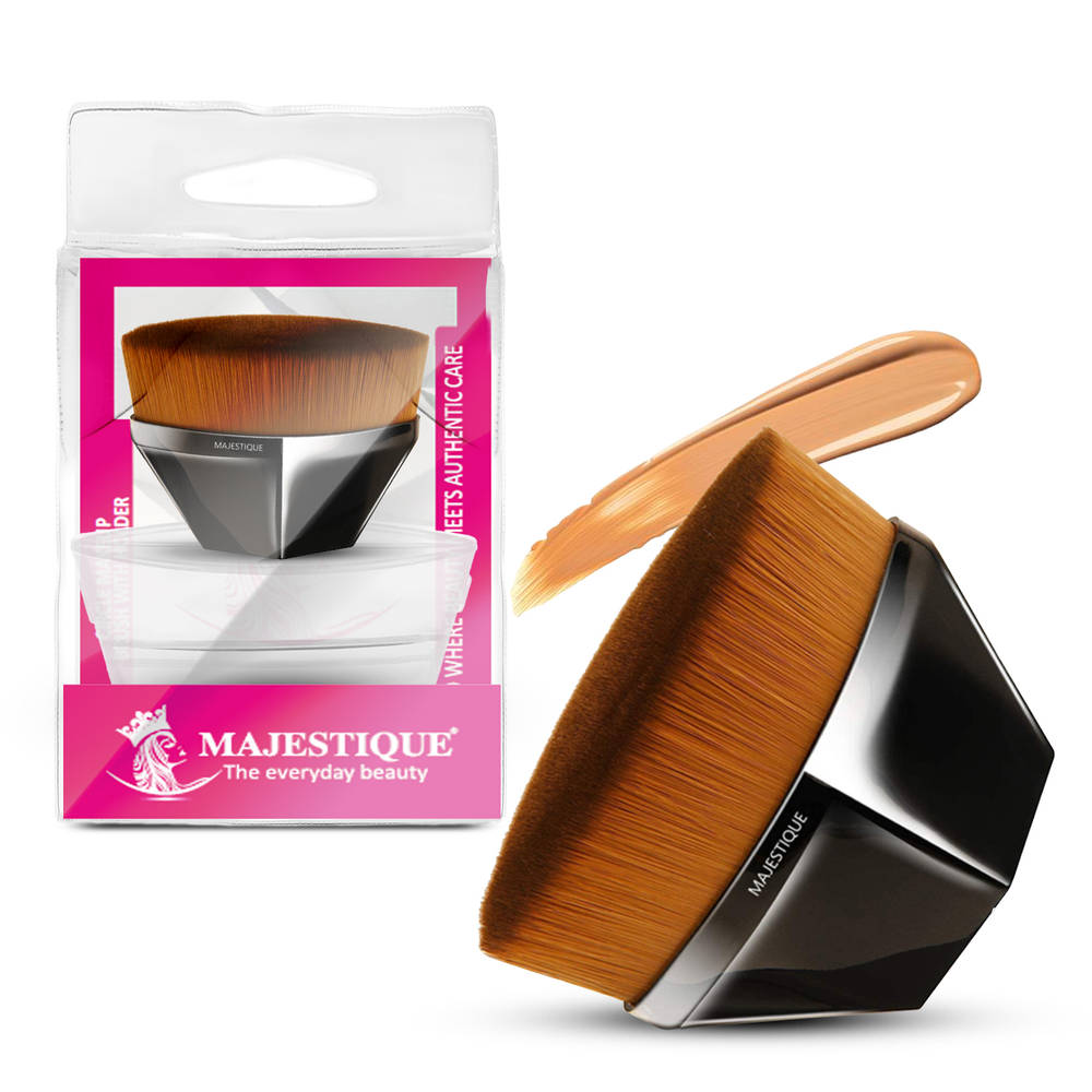 Image 1 of 1 pc for the product Majestique Iron Type Blush Brush For Makeup - Brush For Face Blush, Foundation, Powder & Blusher