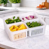 Image 1 of Default Title for the product HomeWiz Fridge Storage Containers 2000ml 4-Grid