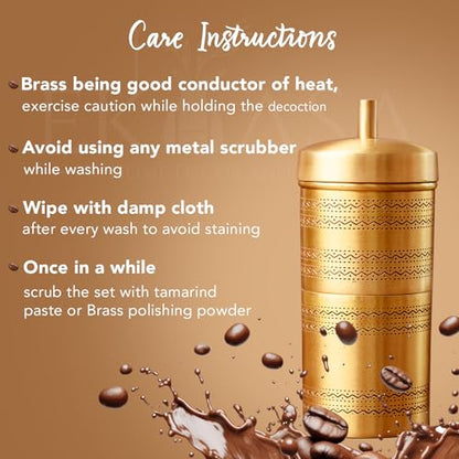 Image 6 of Ekhasa Suvrasa 100% Pure Brass Filter Coffee Maker for Home & Office
