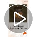 Image 2 of Pure Source India Stoneware Aroma Home Fragrance Diffuser (3 x 3 x 3.5 inch, Brown)