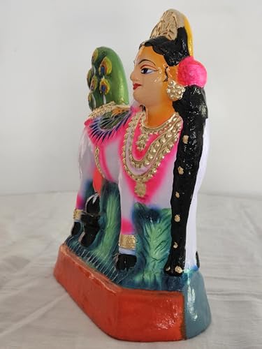 Image 5 of Breeze Handicrafts Paper Mache golu Doll kamadhenu showpiece for navaratri