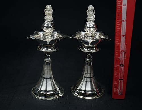 Image 4 of Dista Silvers Diya with Laxmi Design 130g