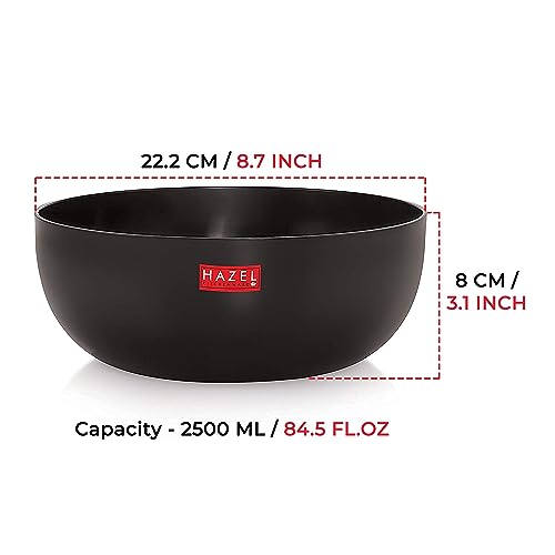 Image 5 of HAZEL Hard Anodized Kadhai Without Handle 2500 ml