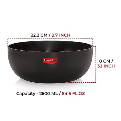Image 5 of HAZEL Hard Anodized Kadhai Without Handle 2500 ml