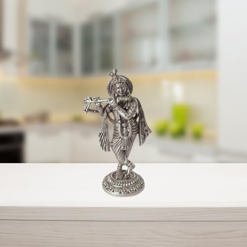Image 1 of Default Title for the product Dista Silvers Krishna Antique Idol 8.36g