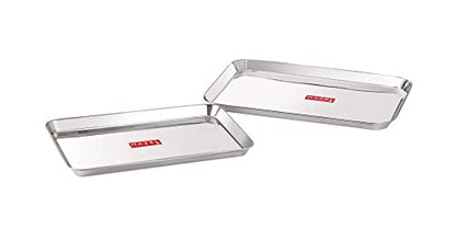 Image 8 of 2 / Medium & Large for the product HAZEL Stainless Steel Serving Tray