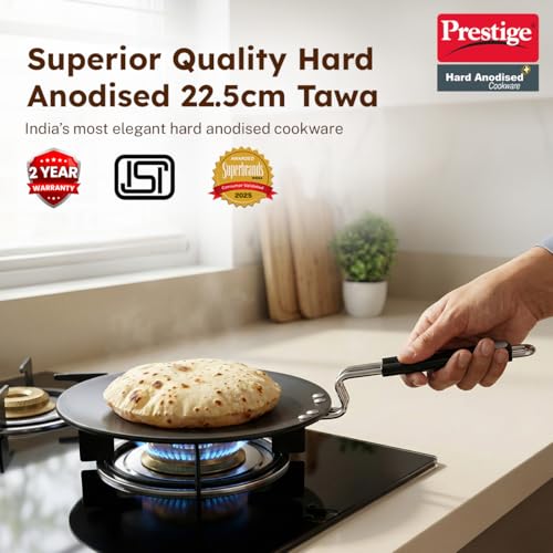 Image 3 of Prestige Hard Anodised Roti Tawa 22.5 cm