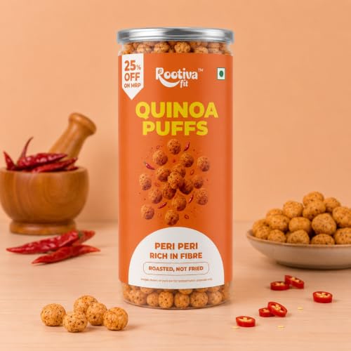 Image 5 of ROOTIVAFIT Quinoa Puffs Peri Peri Flavour 80 g