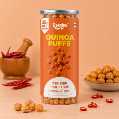 Image 5 of ROOTIVAFIT Quinoa Puffs Peri Peri Flavour 80 g