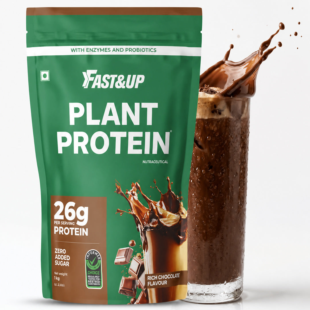 Image 1 of Fast&Up Plant Protein Powder With Rich Chocolate Flavour 1Kg Pouch