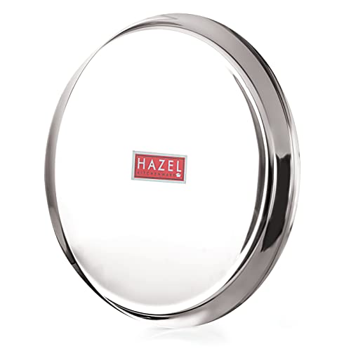 Image 6 of HAZEL Stainless Steel Plates Set 28 cm Mirror Finish Thali Set