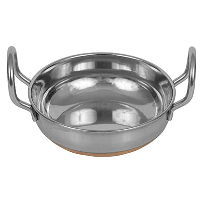 Image 2 of Spillbox Pre-Seasoned Stainless Steel Induction Bottom Kadai Set 3