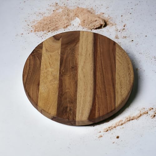 Image 5 of Vesta Homes Wooden Chakla/Pastryboard for Kitchen 9 * 9 * 1.5 Inches