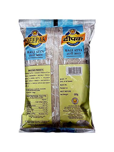Image 2 of Deepak Ragi Atta | Gluten Free Finger Millet Flour | High Fiber & Healthy Diet Flour