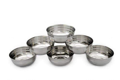 Image 6 of HAZEL Stainless Steel Bowl Set 150 ml Pack of 6