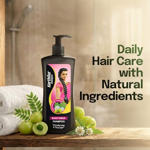 Image 7 of Karthika Black Shield Shampoo With Amla, Curry Leaves & Bhringraj 650 ml