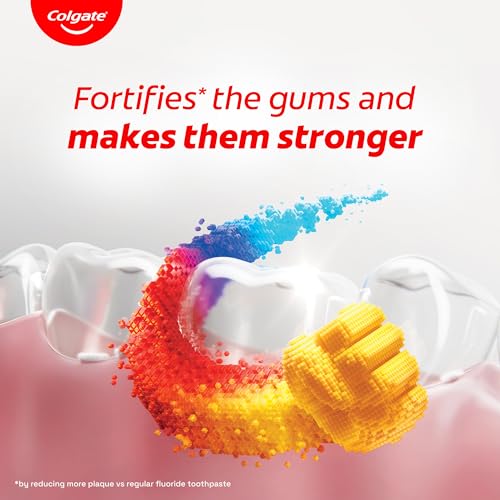 Image 2 of Colgate Total Plaque Release Toothpaste | Tooth Paste with Amino Foam & Zinc | Colgate Paste Toothpaste for Stronger Gums | 3X More Effective at Fighting Plaque - Natural Mint (80gm)(2.8 Ounce)