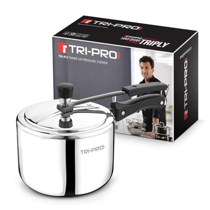 Image 3 of 3L for the product BERGNER TriPro Triply Stainless Steel Inner Lid Pressure Cooker