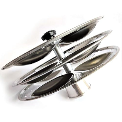 Image 6 of AADHIK Stainless Steel Idli Maker 3 Plate 13 Idli Cooker | Heavy Gauge Idli Stand with 13 Big Idli Capacity | Multipurpose Idli Steamer for Dhokla, Modak & Momo | Kitchen Accessories