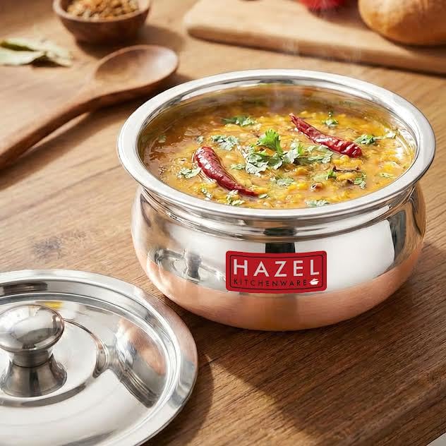 Image 1 of Default Title for the product HAZEL Copper Bottom Handi Medium 1200 ml with Lid