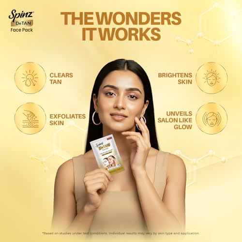 Image 3 of SpinZ DeTan Face Pack (72g, Pack of 6 (12g x 6))