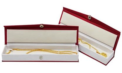 Image 2 of atorakushon Satin Multicolor 2 Piece Combo Necklace Chain Box Bracelet Box Ring Box Travelling Kit Wedding Organizer Jewellery Box