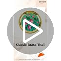 Image 2 of Klassic 6 Inch Handcrafted Brass Thali/Aarti Plate | Lotus Design, Medium (Pack Of 1)