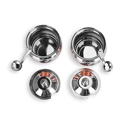Image 4 of Sumeet Stainless Steel Traditional Ghee Pot 300ml - 2 Piece