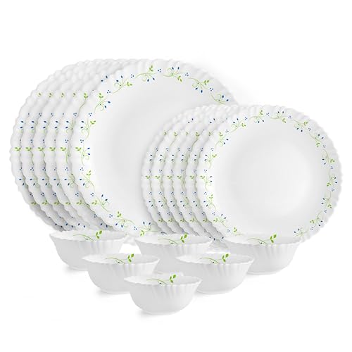 Image 1 of 18 Pieces for the product CELLO Tropical Lagoon Dazzle Series Opalware Dinner Set