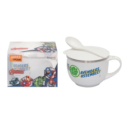 Image 6 of Jaypee Plus Stainless Steel Disney Printed Souptok Prime Soup Bowl With Lid & Spoon 700 Ml