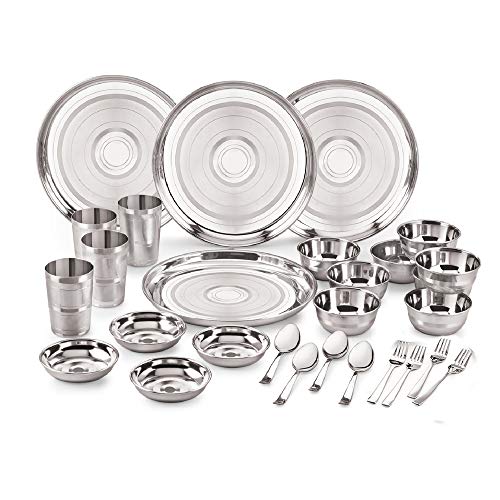 Image 2 of 28 Pcs for the product neelam Stainless Steel Dinner Set