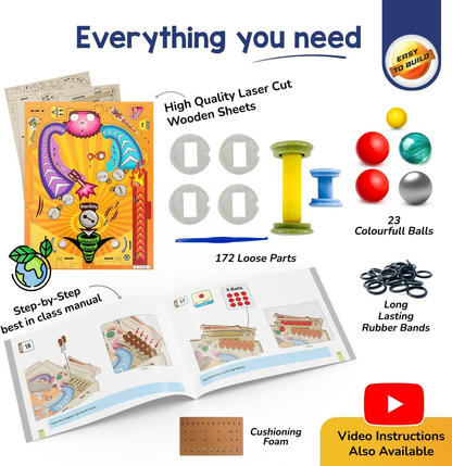 Image 5 of Smartivity DIY Pinball Machine Toy For Ages 8-99 Year Old Award Winning Arcade Game For Boys & Girls