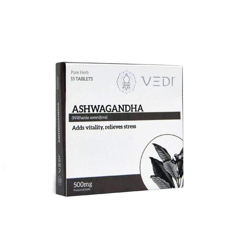 Image 1 of 15 Tablets for the product Vedi Herbals Ashwagandha Tablet