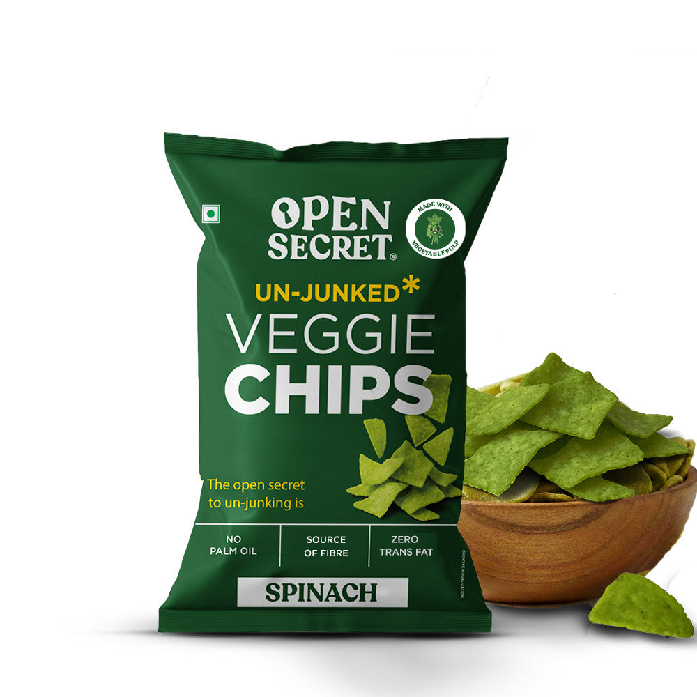 Image 5 of Open Secret Spinach Chips | Healthy Snacks, 0% Palm Oil, Contains Protein and Vegetables | Guilt Free