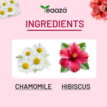 Image 4 of Teaaza Combo – Chamomile Flower Tea - 50G & Hibiscus Flower Tea - 50G