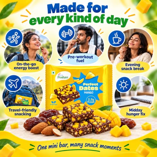Image 4 of Acme Poshan Perfect Dates Mango Pack of 12 240g