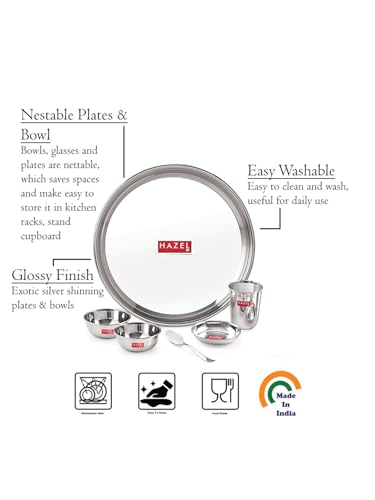 Image 4 of Hazel 36 Piece Stainless Steel Dinner Set