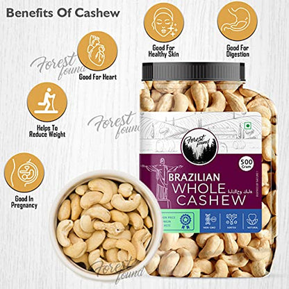 Image 5 of Forest Found Brazilian Whole Cashew Nut 500 Gm