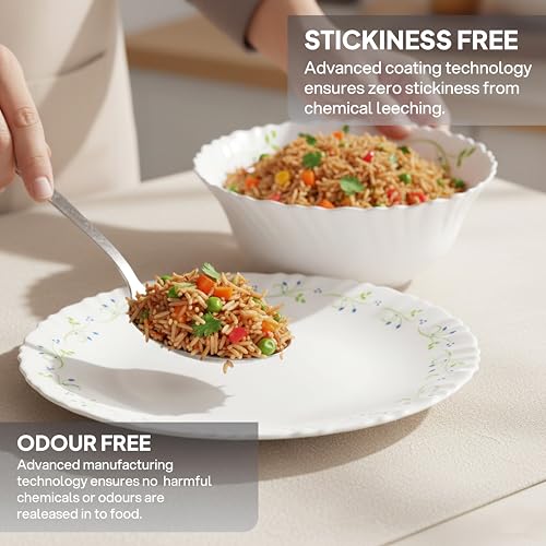 Image 11 of CELLO Tropical Lagoon Dazzle Series Opalware Dinner Set