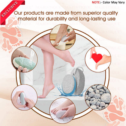 Image 7 of Majestique Pumice Stone With Grip - Combo Pack, Bathing & Foot Cleaning Stone