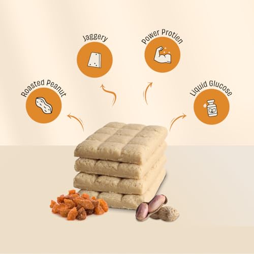 Image 6 of THELOFFY Premium Peanut Butter Chikki | Gajak | So Soft Chikki | Groundnut Brittle | Indian Sweets & Snacks | Kadalai Mittai - 100g (Pack of 5)