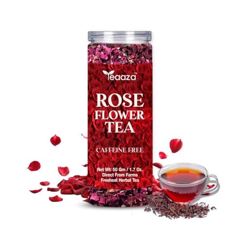 Image 1 of Pack of 1 for the product Teaaza Rose Flower Tea - Grade A| 50 Grams